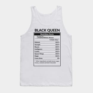 Black Queen Nutrition Facts Tank Top